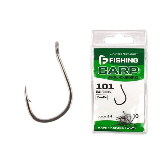 Крючок F-FISHING Special Carp Hooks 101 №06, Размер.: 6, фото 