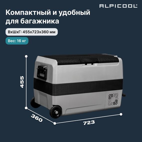 Автохолодильник Alpicool ET50 (12/24), фото , изображение 4