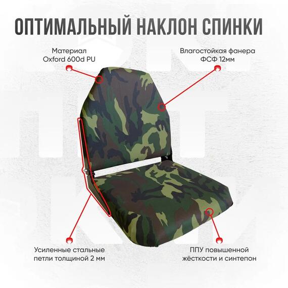 Кресло Кокпит Lite, оксфорд, камуфляж (нато), Цвет.: камуфляж, Толщина: 40 мм, фото , изображение 2
