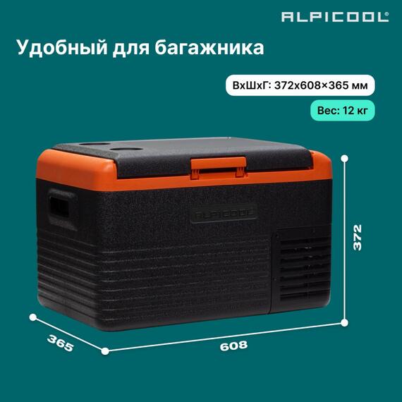 Автохолодильник Alpicool CL30 (12/24), фото , изображение 4