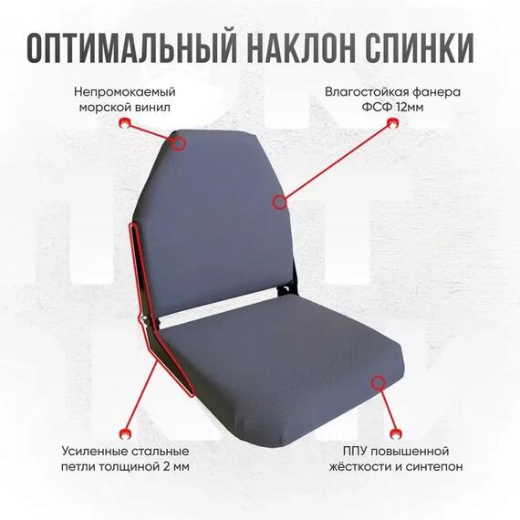 Кресло Кокпит Lite, оксфорд, серый, Цвет.: серый, Толщина: 40 мм, фото , изображение 3