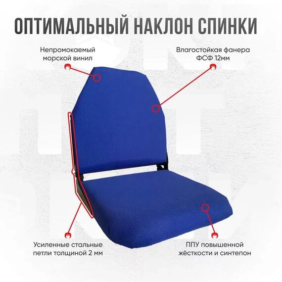 Кресло Кокпит Lite, оксфорд, синий, Цвет.: синий, Толщина: 40 мм, фото , изображение 3