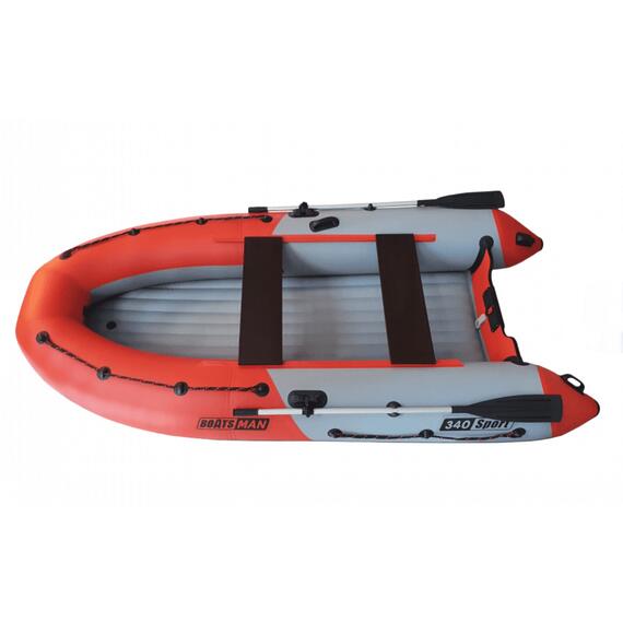Надувная лодка Boatsman BT340ASR Sport (серо - красный), фото , изображение 4