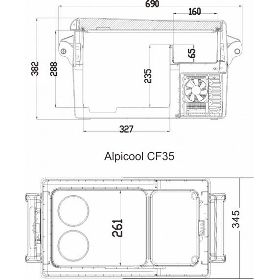 Автохолодильник Alpicool CF35 (12/24), фото , изображение 27