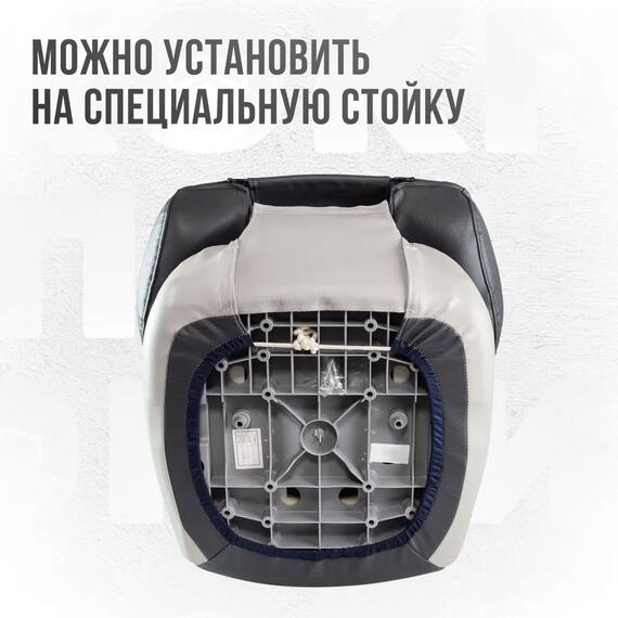 Кресло Кокпит Fish Pro, винил, серый/темно-серый, Цвет.: серый/тёмно-серый, Ширина, см.: 50, фото , изображение 4