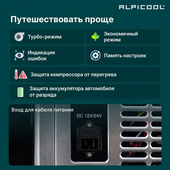 Автохолодильник Alpicool BD135 (12/24), фото , изображение 26
