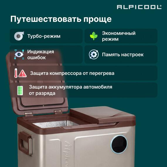 Автохолодильник Alpicool WH48 (12/24), Внутренний объем: 48 л, фото , изображение 26