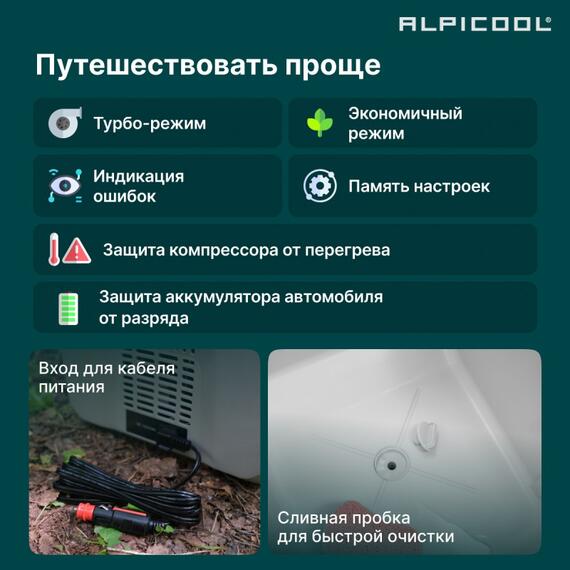 Автохолодильник Alpicool ET60 (12/24), фото , изображение 32