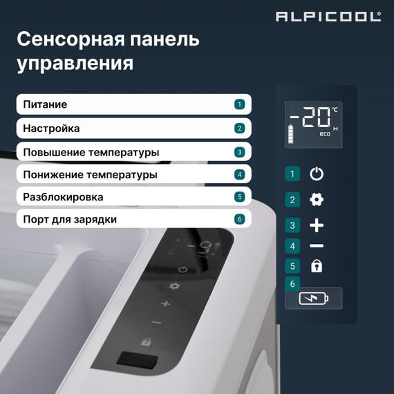Автохолодильник Alpicool MK18 (12/24), фото , изображение 17