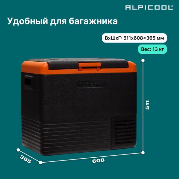 Автохолодильник Alpicool CL50 (12/24), фото , изображение 8