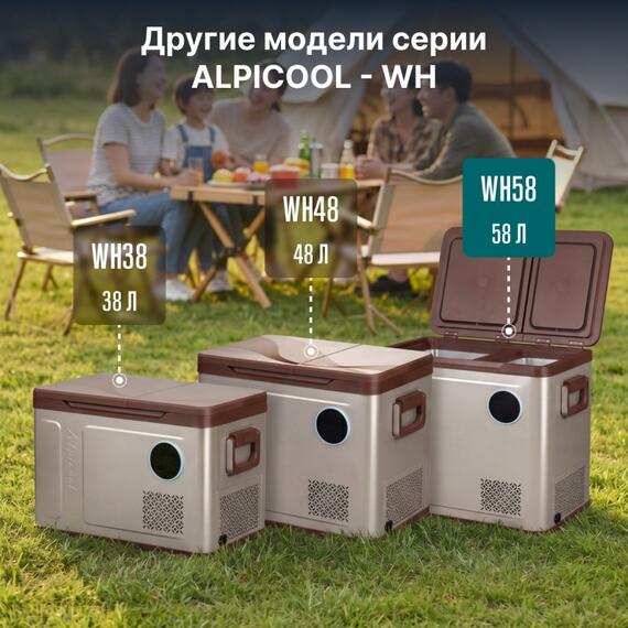 Автохолодильник Alpicool WH58 (12/24), Внутренний объем: 58 л, фото , изображение 35