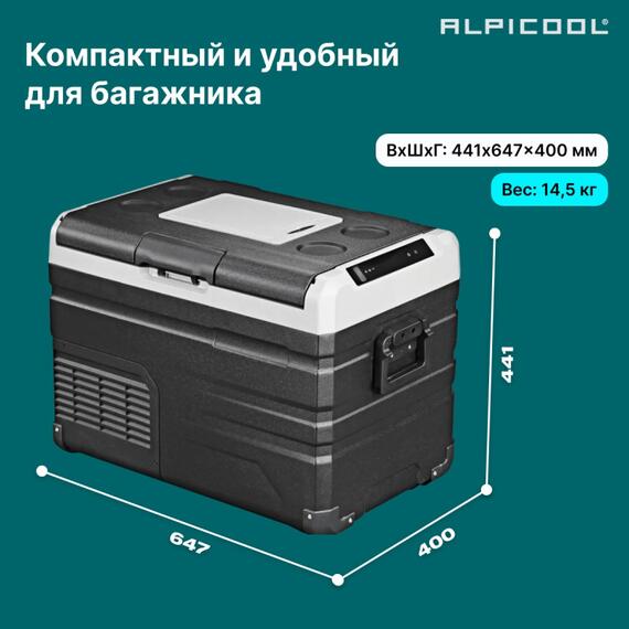 Автохолодильник Alpicool TS40 (12/24), фото , изображение 9