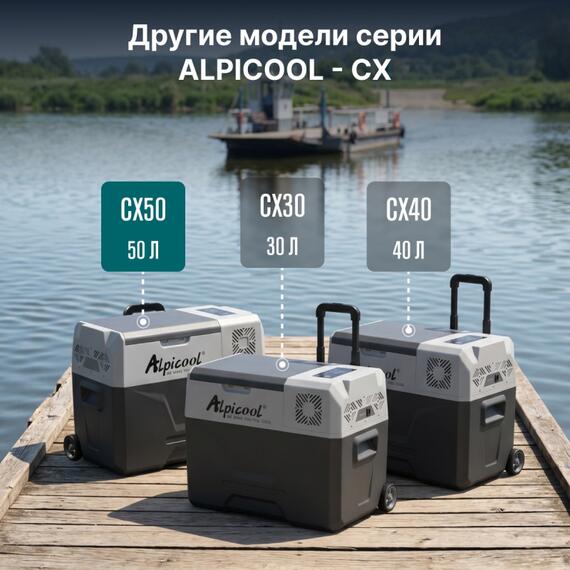 Автохолодильник Alpicool CX50 (12/24), фото , изображение 42