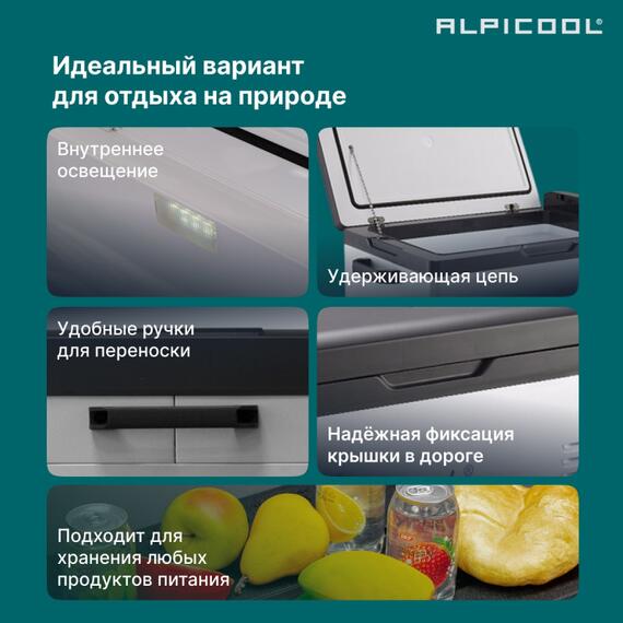 Автохолодильник Alpicool C40 (12/24), фото , изображение 12