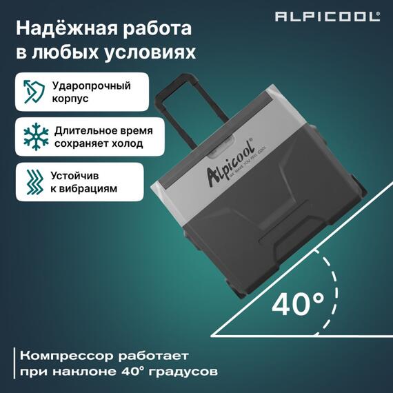 Автохолодильник Alpicool CX40 (12/24), фото , изображение 30