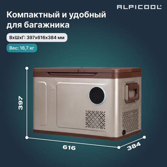 Автохолодильник Alpicool WH38 (12/24), Внутренний объем: 38 л, фото , изображение 9