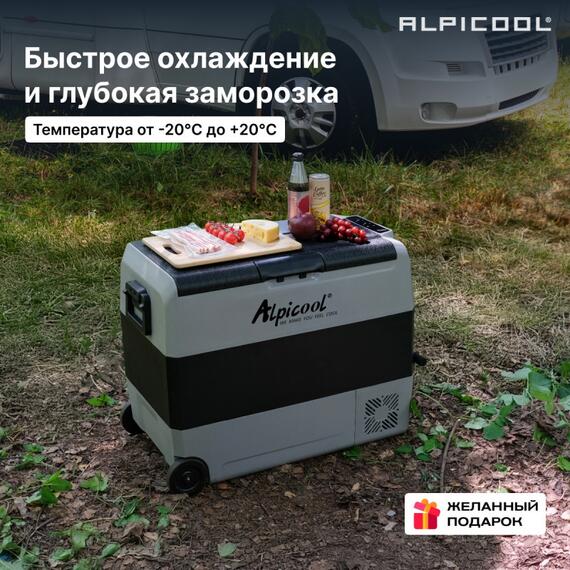 Автохолодильник Alpicool ET60 (12/24), фото , изображение 28