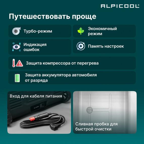 Автохолодильник Alpicool U75 (12/24), фото , изображение 21