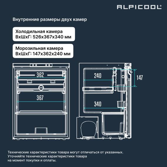 Автохолодильник Alpicool CR85X, фото , изображение 12