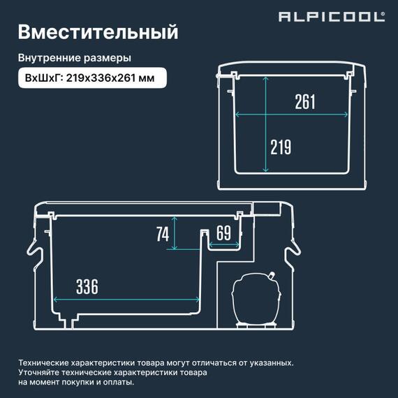 Автохолодильник Alpicool MK18 (12/24), фото , изображение 13