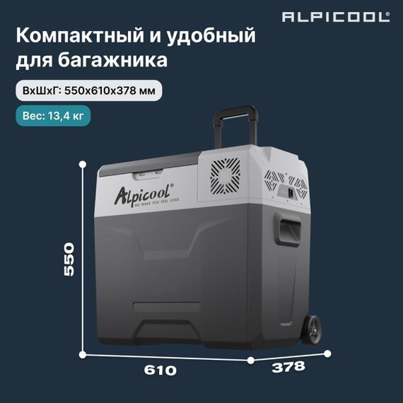 Автохолодильник Alpicool CX50 (12/24), фото , изображение 10