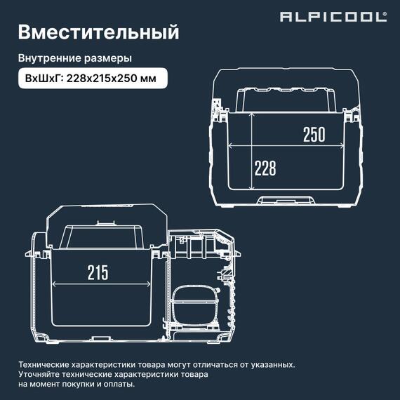 Автохолодильник Alpicool NL12 (12/24), фото , изображение 13