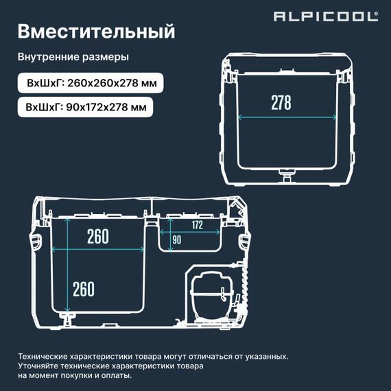 Автохолодильник Alpicool NLD35 (12/24), фото , изображение 13
