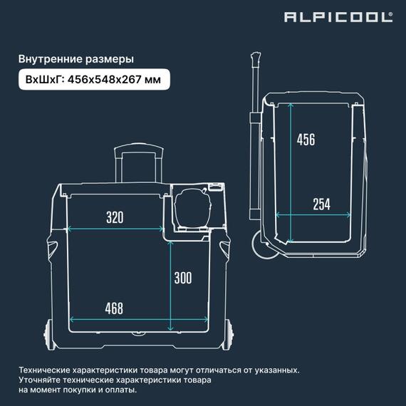 Автохолодильник Alpicool CX50 (12/24), фото , изображение 13