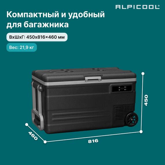 Автохолодильник Alpicool U75 (12/24), фото , изображение 10