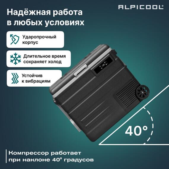 Автохолодильник Alpicool U65 (12/24), фото , изображение 11
