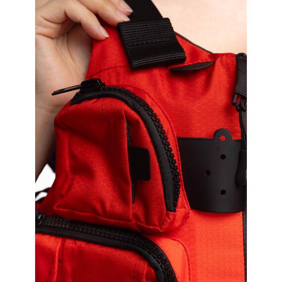 Страховочный жилет hikeXp Hook, S/L красный, Цвет.: красный, Размер.: S\L (обхват груди 80-114 см), фото , изображение 7