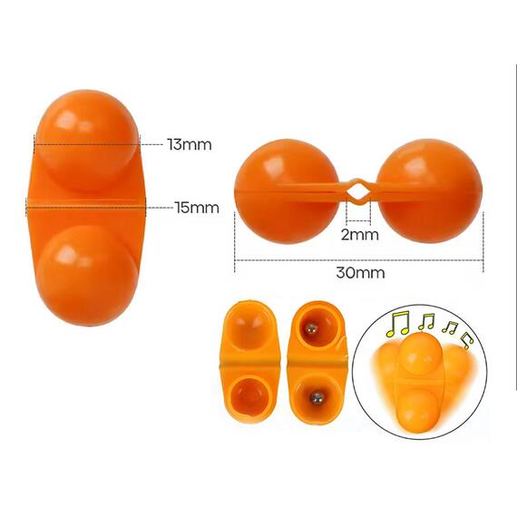 Погремушки Dalke Fishing CatFishca Double Rattle 4 шт., фото , изображение 3