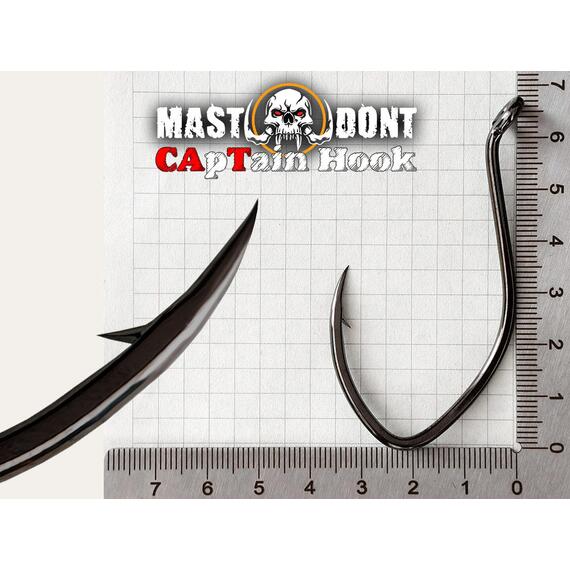 Крючок Dalke Fishing на сома Mastodont CApTain Hook 10/0, Размер.: 10/0, фото , изображение 3