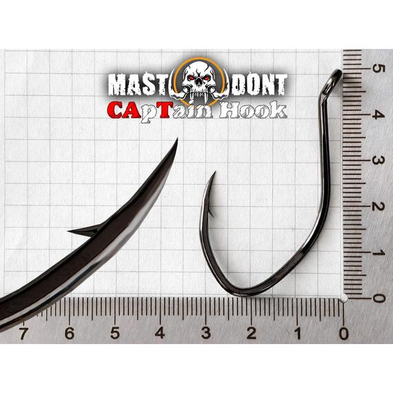 Крючок Dalke Fishing на сома Mastodont CApTain Hook 6/0, Размер.: 6/0, фото , изображение 3