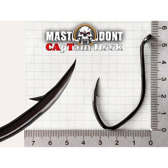 Крючок Dalke Fishing на сома Mastodont CApTain Hook 8/0, Размер.: 8/0, фото , изображение 3