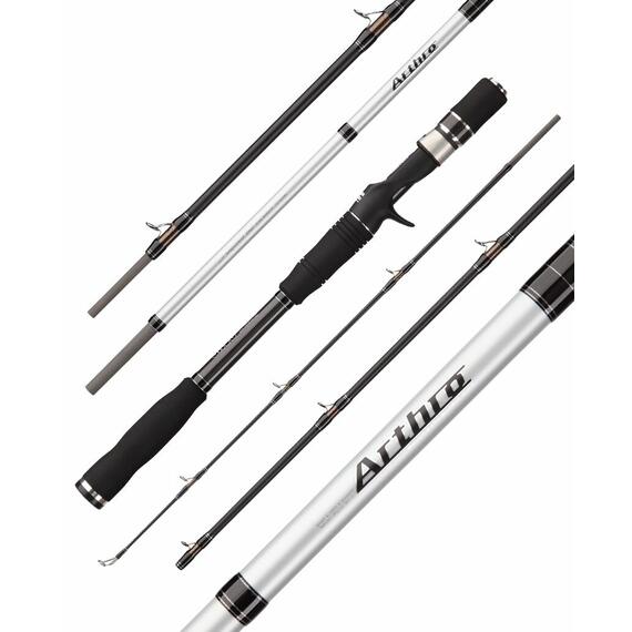Кастинговое удилище Gan Craft Arthro Dark Matter 7.6" (52cm) 210g 10-28g (3/8-1oz) 5pc, фото , изображение 2