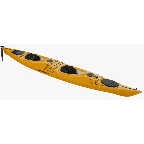 Каяк XO17 GS 3L Rudder желтый, Расцветка: желтый, фото 