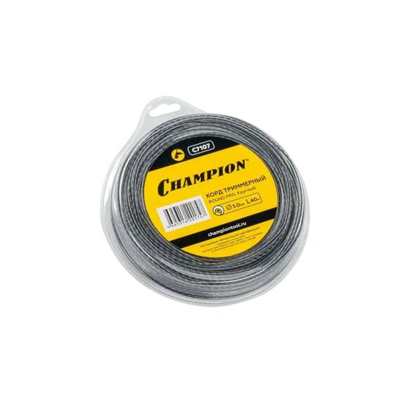 Корд триммерный Champion Round PRO 3мм*40м+нож, фото , изображение 6