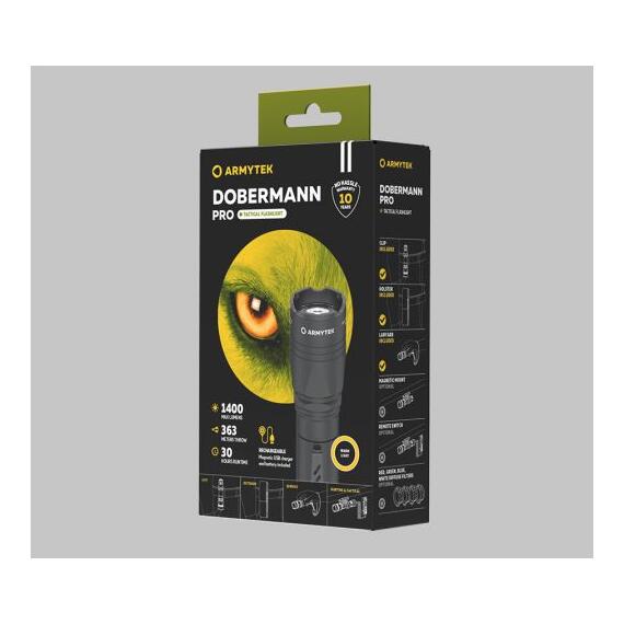 Фонарь Armytek Dobermann Pro Magnet USB Warm, фото , изображение 3