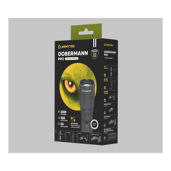 Фонарь Armytek Dobermann Pro Magnet USB White, фото , изображение 3
