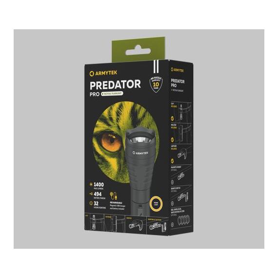 Фонарь Armytek Predator Pro Magnet USB Warm, фото , изображение 3