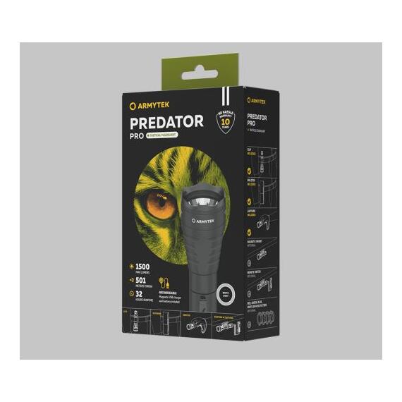 Фонарь Armytek Predator Pro Magnet USB White, фото , изображение 3