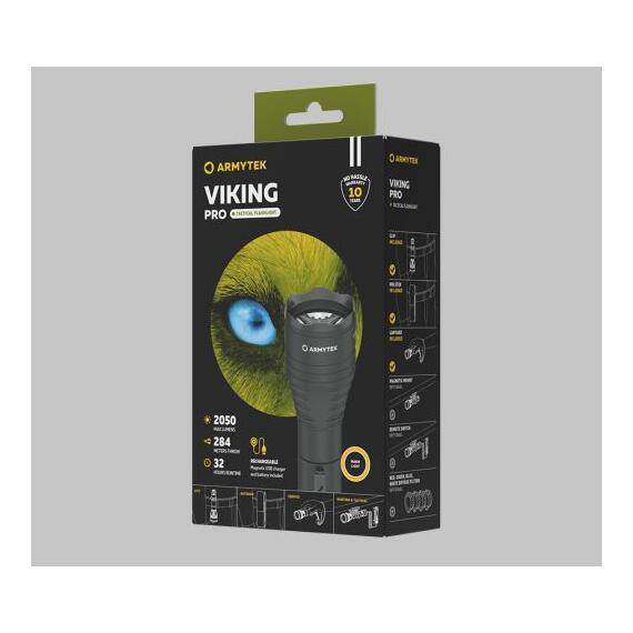 Фонарь Armytek Viking Pro Magnet USB Warm, фото , изображение 3
