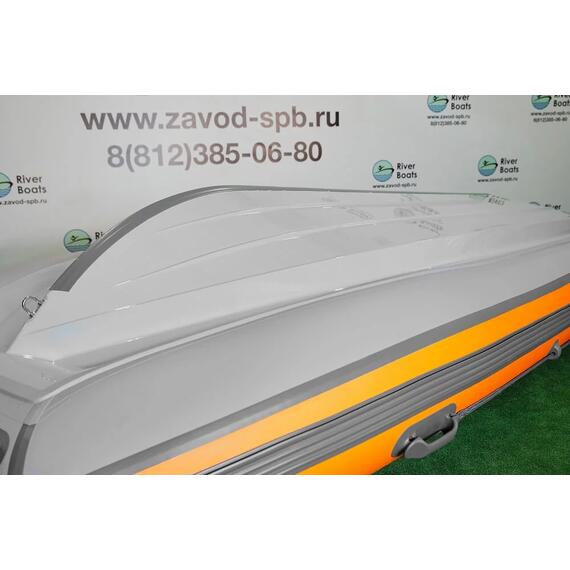 Надувная лодка РИБ RiverBoats RB 430 L Встроенный рундук (черно-красный), Цвет.: черно-красный, фото , изображение 17