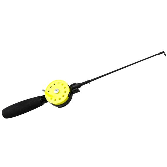 Зимний удильник Flagman FIFRL c подставкой длинная желтая, фото 