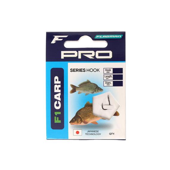 Готовый поводок Flagman Pro F1 Carp Hooks №16, фото 