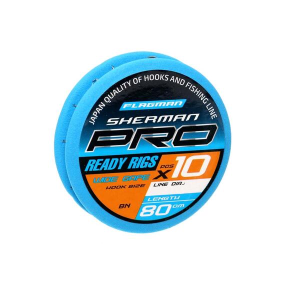 Готовый поводок Flagman Sherman Pro Wide Gape Ready Rigs №16, фото 