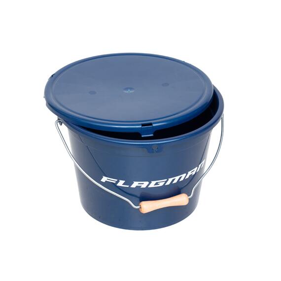 Ведро с крышкой для прикормки Flagman 13л, фото 