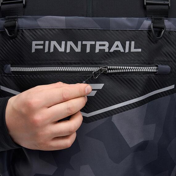 Вейдерсы под ботинок Finntrail Enduro 1539 CamoShadowBlack - ML, Цвет.: Сумеречно-чёрный камуфляж, Размер.: ML, фото , изображение 6