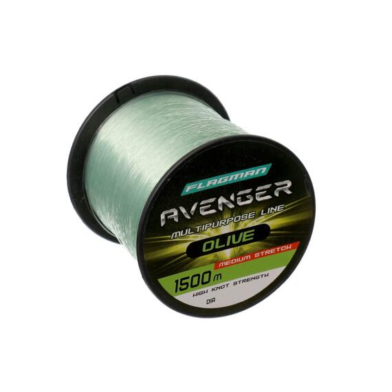 Леска Flagman Avenger Olive Line 1500м 0.25мм, фото 